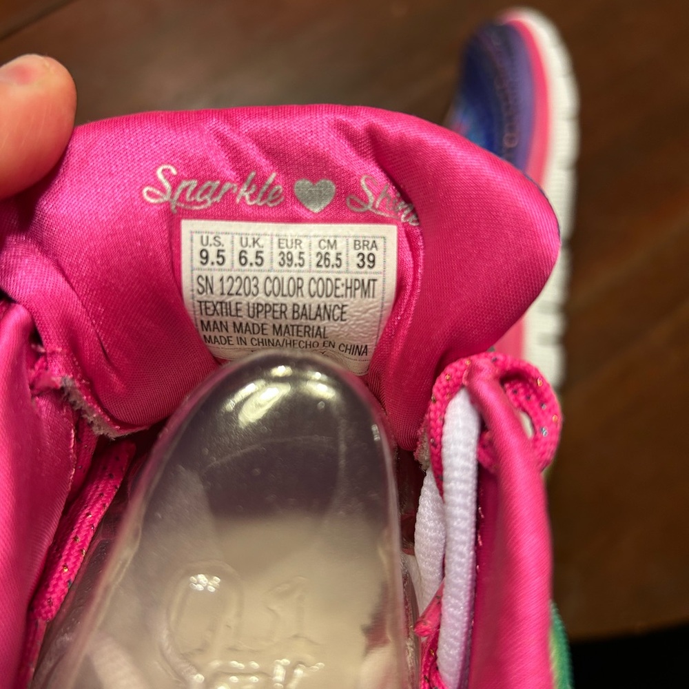 Skechers Rainbow Sparkle Sneakers - Picture 5 of 6